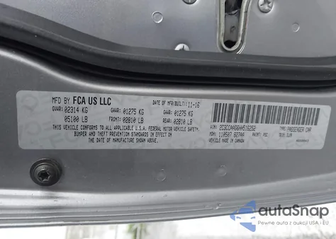 2017 Chrysler 300 Limited из США, поврежденный, VIN 2C3CCAAG6HH516252